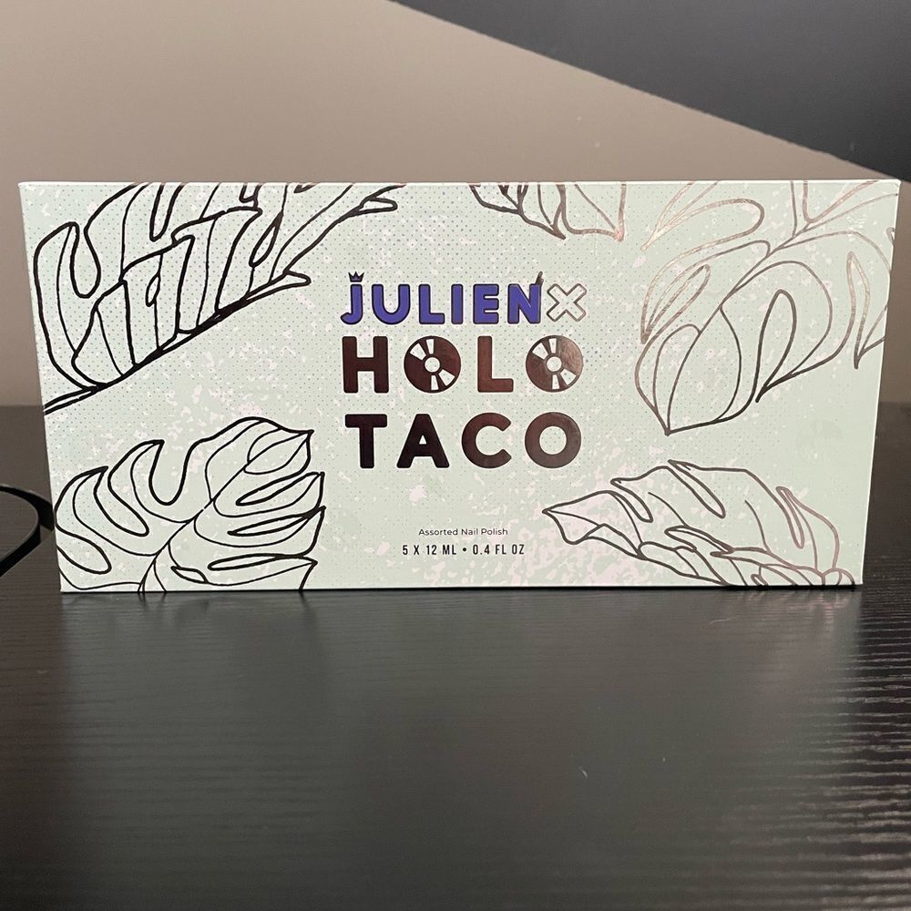 HOLO TACO X JULIEN COLLECTION LIMITED EDITION BOX & STICKERS. No polish included